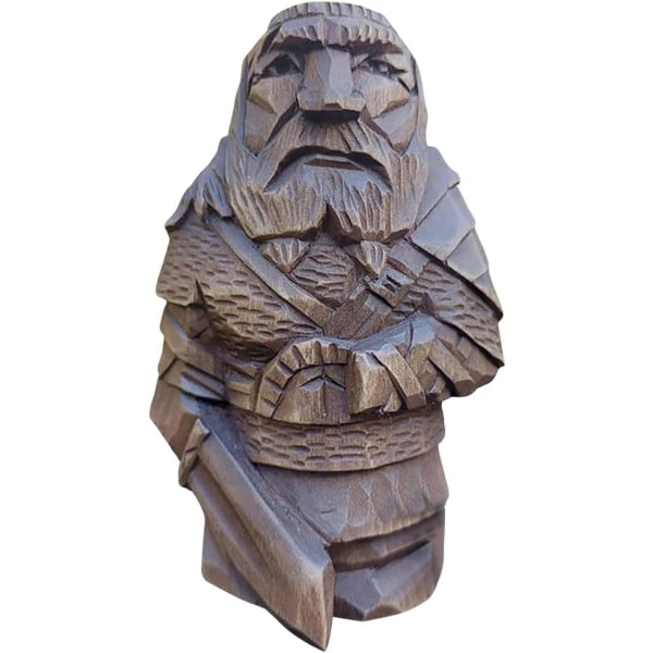 Viking Staty Barbar Resin - Viking Staty Viking | Figur av den nordiska guden Odin Staty, Viking Barbar Staty för trädgårdsfontäner