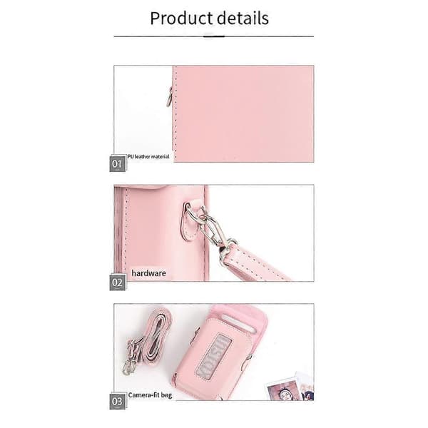 For Fujifilm Instax Mini Link 3 PU Leather Printer Case Retro Shockproof Storage Bag Accessories Dustproof C