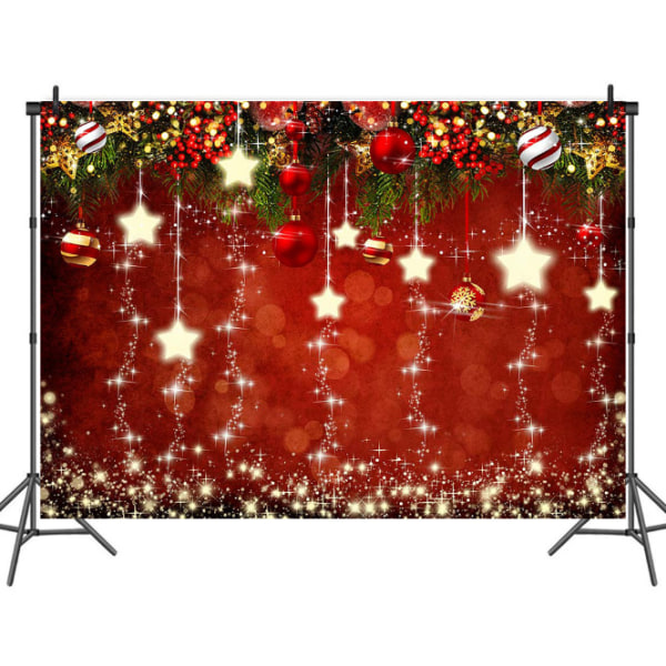 7x5ft Christmas Red Backdrop New Year Party Photography Backdrop Christmas Family Party Backdrop Xmas Decoration Background D653