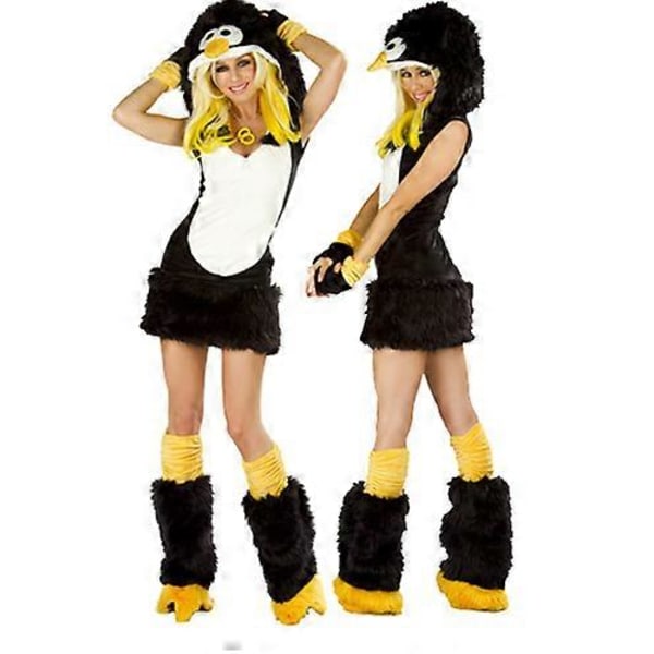 Sexig Jul Dam Kostym Cosplay Stor Svans Varg Cosplay Party Maid Frestelse Jultomte Tvådelad Kostym Penguin