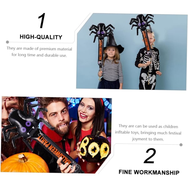 5 stk oppustelige Halloween Mylar-balloner Halloween Aluminium-balloner Ballons Dekorationsballoner til Mylar-ark Aluminiumfolie Dekoration