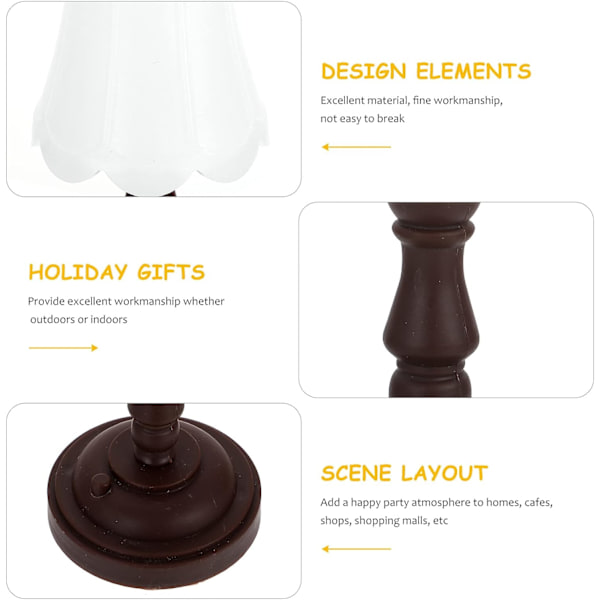 Dukkehus Gulvlampe 1: 12 LED Miniature Gulvlampe Dekorativ Lygte Møbel Dekoration Mikro Landskab Fe Have Tilbehør