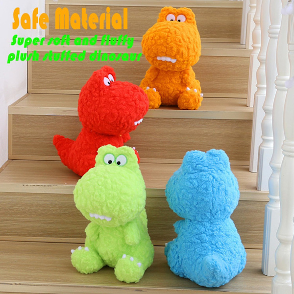 Dinosaur Gosedjur Dockor, Söta Dinosaur Plyschleksaker, Mjuk Plysch Gosedjur Dino Plushie, för Barn Pojkar Flickor Barns Födelsedag