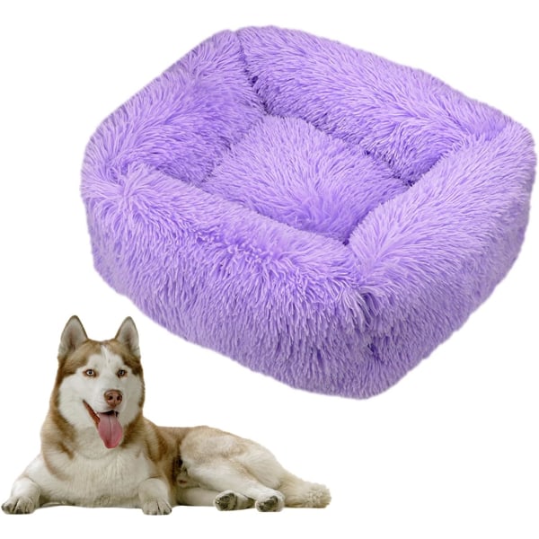 Koiran sänky suorakulmio koiran tyyny Pehmo kissansänky, pestävä kissan tyyny Pehmo lemmikkipehmuste sopii lämpimästi syystalvikäyttöön (M, violetti)
