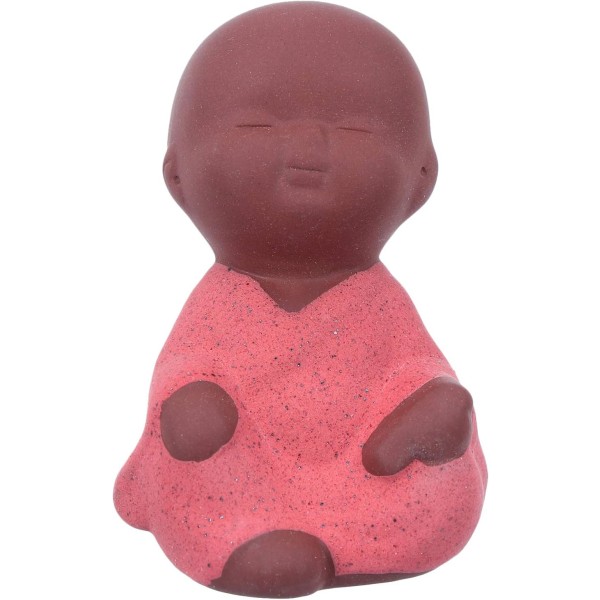 Liten Buddha-staty Indien Yoga Mandala Keramiska skulpturer Munkfigur Te Djur Kungfu Bricka Dekoration för hemträdgård Zen