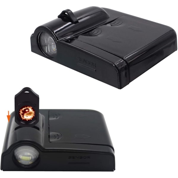 Ensiluokkaiset langattomat auton oven valot 2 kpl Helppo asentaa Tervetuloa laserprojektori Liimattava Led-logovalo Reikävapaa magneettianturi Ghost Shadow -lamppu Logot