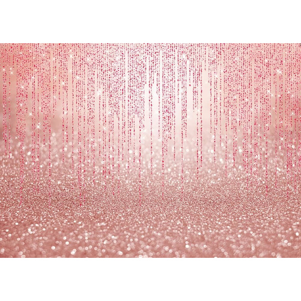 7x5ft Rosa Bokeh Bakgrunn (Ikke Glitter) Rosa Søt Bursdagsfest Bakgrunn Bryllupsfotografering Baby Shower Bakgrunner