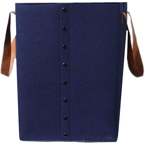 Vasketøjskurv Opbevaringskurv Vasketøjskurve til Soveværelser Store Vasketøjskurve Lille Opbevaringskurv Store Opbevaringskurve Navy Blå,24X24X34