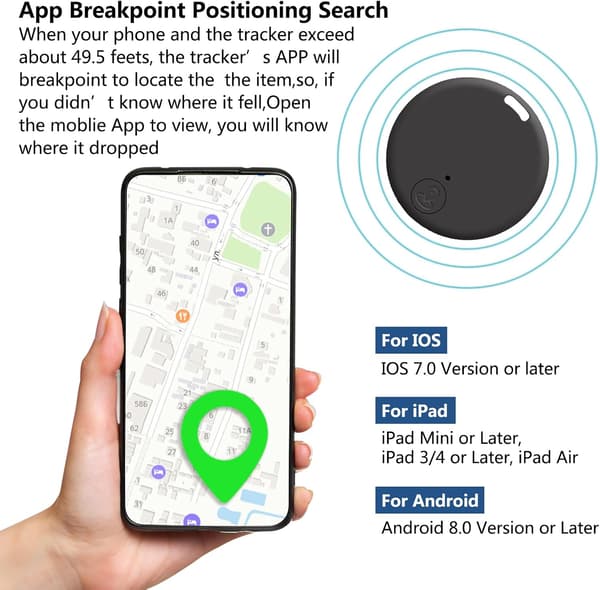 ITAG GPS-tracker, nøgle- og genstandsfinder, seneste 2025 bærbare anti-tab Bluetooth-tag til iOS/Android. Yellow