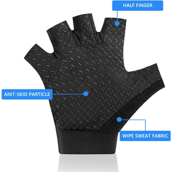 Barn Fingerless Sport Cykelhandskar, Halkskydd Barn Halvfinger Fiskehandskar för Barn Cykling Klättring Ridning Cykling Utomhussporter, Rosa, M