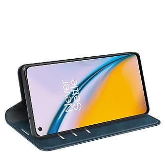 Magnetisk Læderetui til OnePlus Nord 2 5G (Mørkeblå)