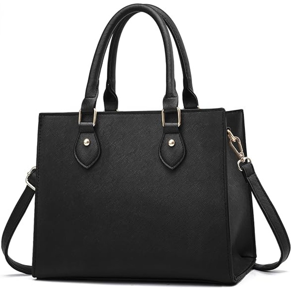 Crossbody-tasker og håndtasker til kvinder PU-læder Tote Top-håndtag Satchel-skuldertasker