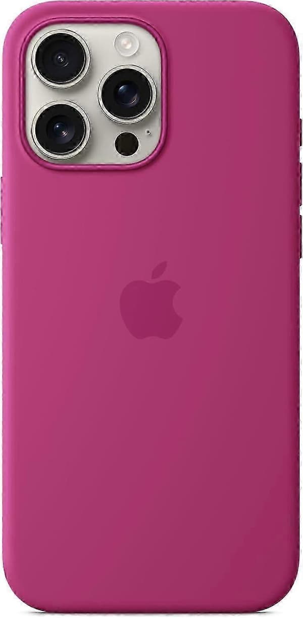 pc Apple iPhone 16 Pro Max Silicone Case with MagSafe and Camera Control - Fuchsia