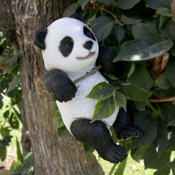 Mini söpö panda eläinhahmo lelut koti ulko DIY puutarha koristeet puutarha koristeet hartsi söpö panda hahmo