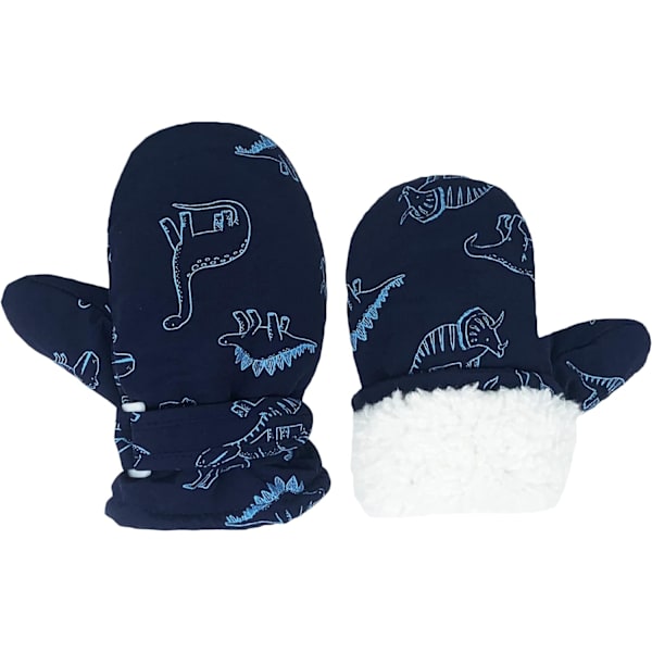 Taaperon hanskat Lapset Kintaat Talvi Lämmin Vuorattu Fleece Hanskat Vedenpitävä Lumi Vauva Kintaat Pojille Tytöille, Sininen, S