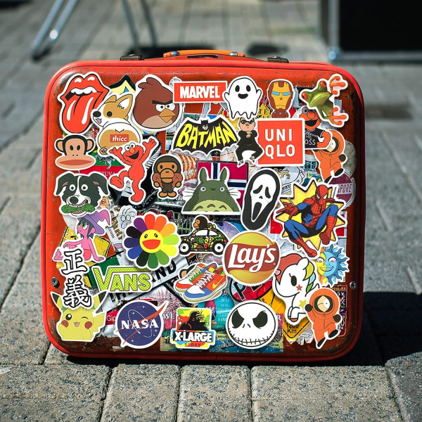 302 stk. seje skateboard-klistermærker, mærker til voksne og teenagere, vandtætte vinylklistermærker til vandflaske, bærbar computer, bagage, guitar, notesbog