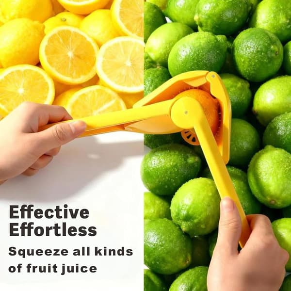 Lemon Squeezer Citrus Juicer Heavy Duty Manual Juicer for Lemon Lime & Orange Foldable Flat Design Easy to Clean Kitchen Tool