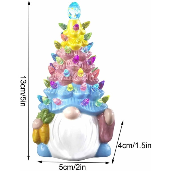 Resin Gnome Figurine – valoisa Resin Gnome -koristeet pihalle | Käsintehdyt joulutontut, joululahjat, talviset pöytäkoristeet