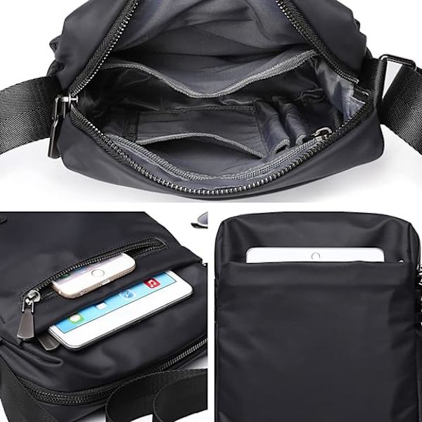 Messenger taske skuldertasker herretasker og tasker små crossbody tasker til mænd og kvinder