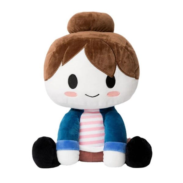 Blox Buddy plysjleker, Blox Buddy plysjleker, Blox Buddy plysj Rookie, Roblox Bacon Girl, Cool Boy Hat Doll, Julegave plysjdukke-B