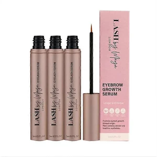3-pack Eyelash Serum Lengthens Thickens Volumizing Eyelashes Curls Eyebrows Mild And Effective Non-irritating Sensitive Skin NEW 3-pack