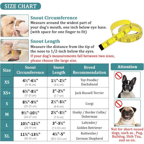 Koiran kuono-osa, pehmeä mesh kuono-osat, myrkytettyä syöttiä suojaava kuono-osa säädettävillä hihnoilla, pureskelun ja nuolemisen esto (XL, musta)