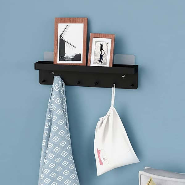 6 Hooks, Wall Decor Key Holder, Stainless Steel Key Holder, Wall