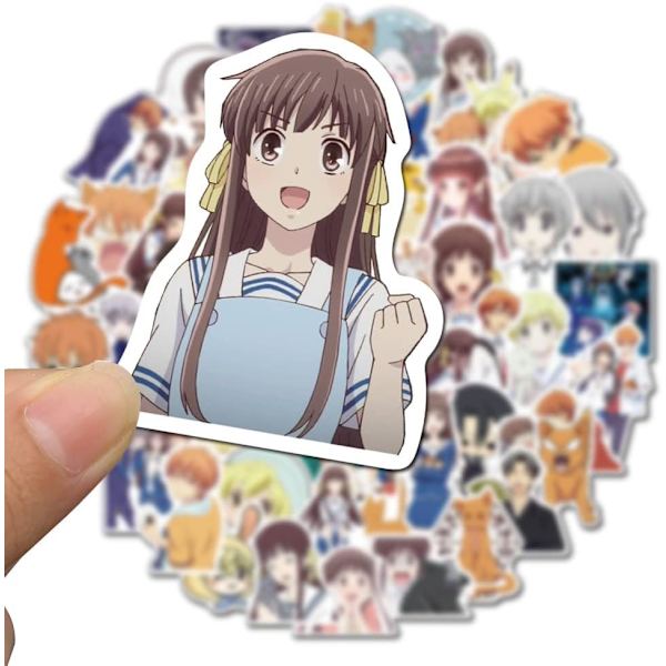 50 kpl Anime Cute Graffiti -tarroja Cartoon Vinyl Vedenpitävät Tarrat Läppärille Vesi Pullo Skeittilauta Puhelin Matkatavarat Kypärä Matkalaukku Lapset Teinit Lahja