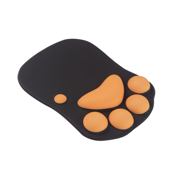 Cat Paw musmatta med handledsstöd Mjuka handledsstöd i silikon Halkfri Ergonomisk musmatta för kontorsdatorspel Skrivbordsdekor 10,7x7,8x0,9''