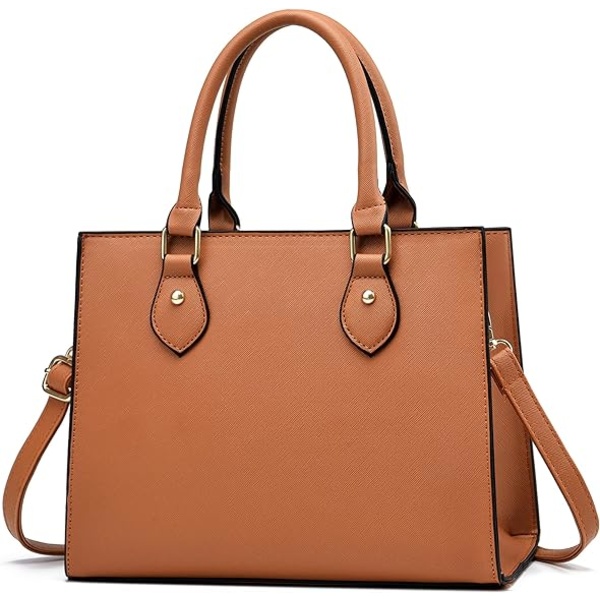 Crossbody-väskor och handväskor för kvinnor PU-läder Tote Top Handle Satchel Axelväskor