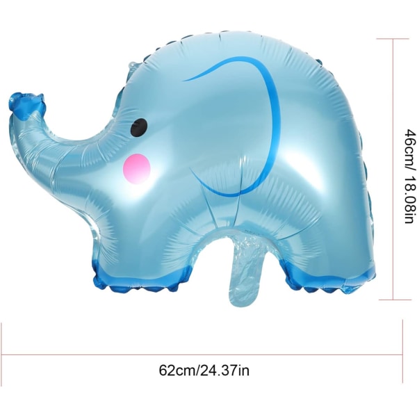 8 kpl Alumiinifolio Ilmapallot Ihastuttavat norsunmuotoiset sarjakuvailmapallot Lasten lelu syntymäpäiväjuhlien koristeluun