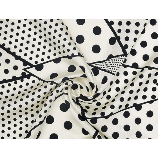50cm 1950-talets Vintage Retro Polka Dots Fyrkantig Scarf Huvud Halsdukar Näsduk Halsduk