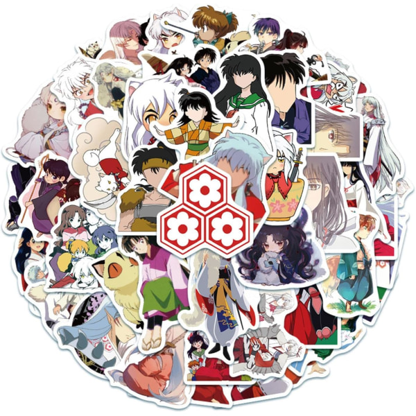 50 tegneserie japanske anime-klistermærker Bilguitardekoration Kuffert Mobiltelefon Vandtæt graffiti-klistermærke