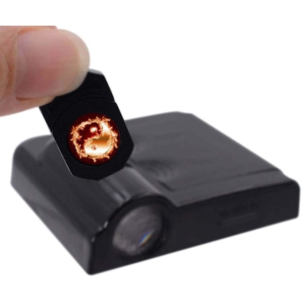 Ensiluokkaiset langattomat auton oven valot 2 kpl Helppo asentaa Tervetuloa laserprojektori Liimattava Led-logovalo Reikävapaa magneettianturi Ghost Shadow -lamppu Logot