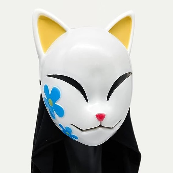 1 stk,Halloween Demon Slayer Mask Japanese Anime Carnival Masquerade Fox Mask