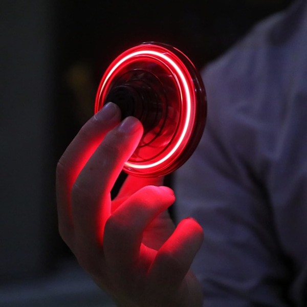 Handdrivna Mini-drönare, 2024 UFO Magiska Flygande Orb Leksaker med Ljus, Hover Boomerang Fidget Spinner, Jul- och Födelsedagspresenter för Roliga Barnfester Red