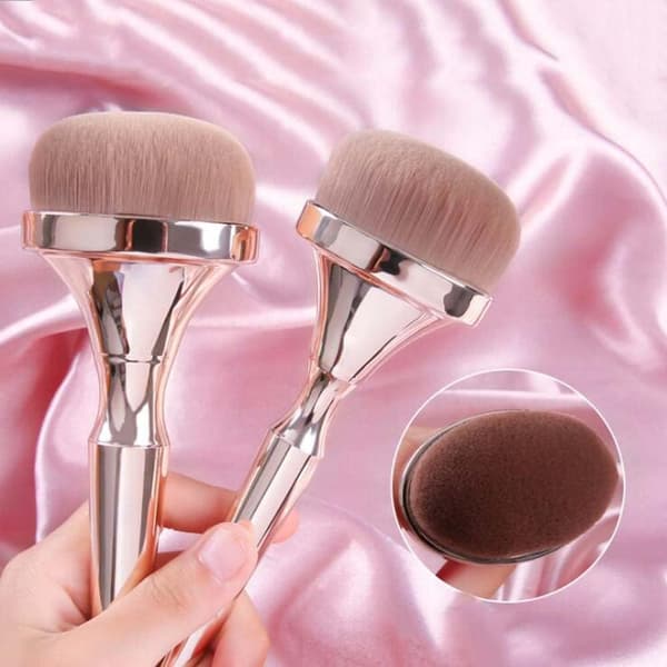 Oval Shaped Makeup Brushes, 9-pack Foundation Powder Concealer Blush Eyeshadow Brush Set