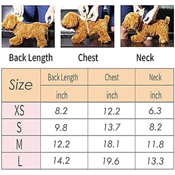 Varmt hundetrøje, blødt fleece hvalpeklæder hundetrøje vintertøj sweatshirt til små kæledyr hund kat chihuahua teddy hvalp Yorkshire (S, stjerner)