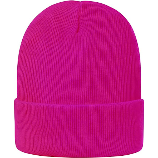 Dame Satin Foret Beanie til Kvinder Strikkede Beanies Dame Vinter Beanies til Kvinder Huer til Mænd Cuffed Skull Cap