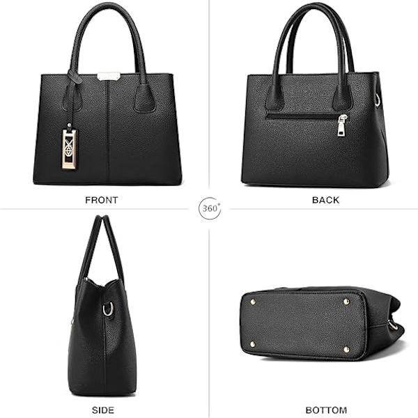 Handväskor och axelväskor för kvinnor Läder Crossbody väskor Dam Tote axelväska