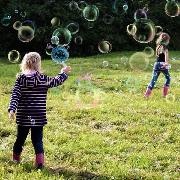 Bubble Wands Set - Big Bubbles Wand Funny Bubbles Maker tarjottimella, sopii ulkokäyttöön leikkiin ja syntymäpäiväjuhliin ja peleihin, sopii kaiken ikäisille