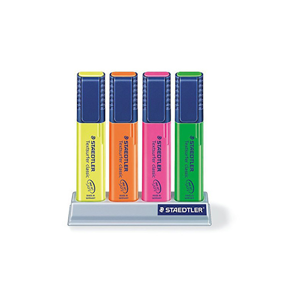 Classic Highlighter - Assorted Colors (4-pack) Highlighter, Light