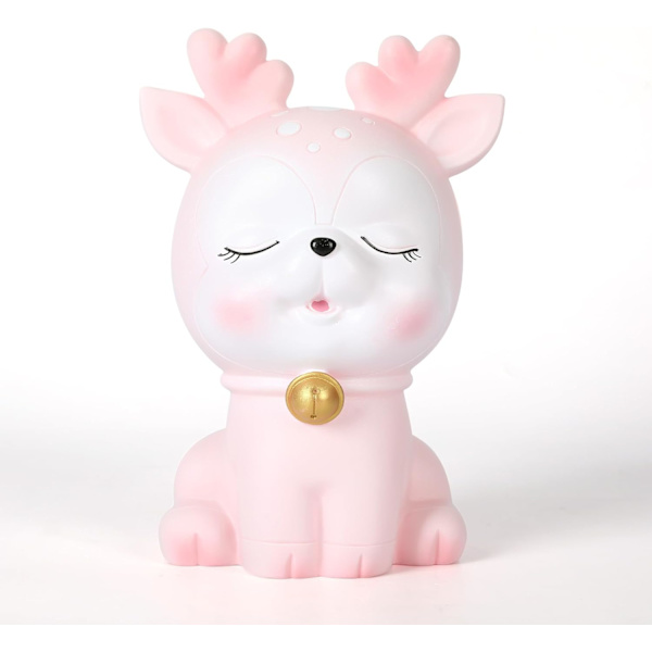 Söt Deer Money Bank, Unbreakable Piggy Bank, Money Box Coin Bank (Small Bell)