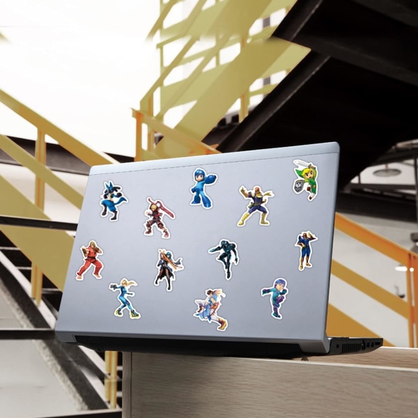 100st Game Super Smash Bro-klistermärken för bärbar dator, Coola klassiska tecknade vinyldekaler Dator Skateboard Vattenflaskor Telefon Scrapbook Bilbagage