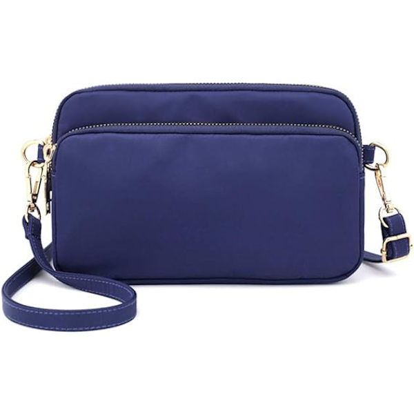 Crossbody-väska för kvinnor, lätt handväska i nylon, liten axelväska