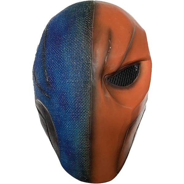 Deathstroke Latex Maske Arkham City Superhelt til Halloween Cosplay Rekvisitter