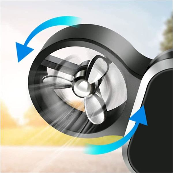 Magneettinen auton puhelinteline Aromaterapia-pidike Monitoiminen auton magneettinen pidike Twin-Turbo-ajoneuvoon (väri: punainen)