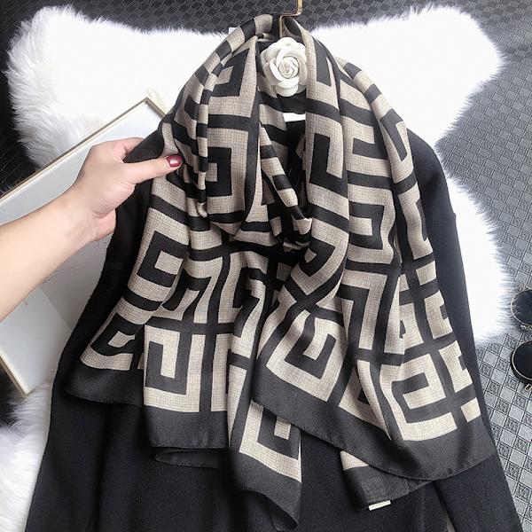 Damhalsduk Lätt Mjuk Fashion Boho Stil Halsdukar Wrap Sjal för Alla Säsonger