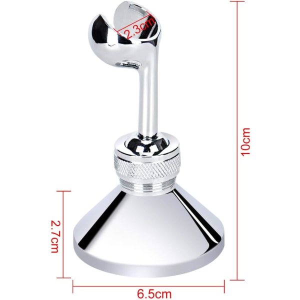 (Gul 2stk) Utskiftbar hånddusjholder, Sugekoppdusjholder med 360° rotasjon, Sugekoppdusjholder med høy adsorberbarhet