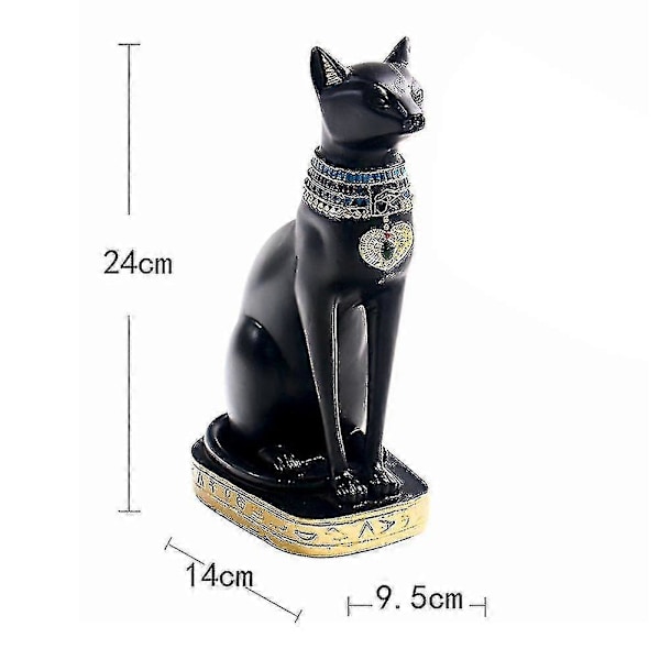 Egyptisk Gudinde Bastet Kat Samlerobjekt Statue Hjemmekontor Dekoration M